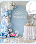 Super Cool 10 Pack Clear Spring Balloon Arch Clips That Grip Tight For Your Birthday Wedding Or Photo Studio Decor Setup Without Messing Up The Look!, clear clip shown on birthday balloon arch