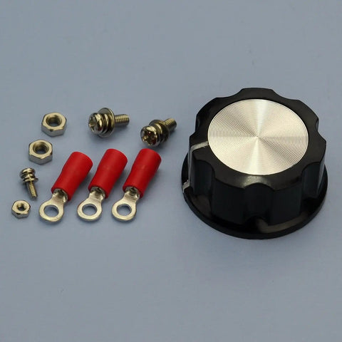 Components of High Power 25W 10 Ohm Ceramic Wirewound Potentiometer Rheostat Variable Resistor for DIY projects.