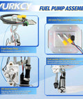 Jeep Wrangler Fuel Pump Assembly With Sending Unit For 1991 To 1995 20 Gallon Gas Tank L4 2.5L L6 4.0L Plug And Play Drop In Replacement