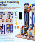 Hands On DIY STEM Elevator Project For Kids Age Five Plus A Fun Engineering Puzzle Kit With Step by Step Guide To Build A 3D Elevator Model Learn Physics And Critical Thinking Through Creative Play, KT board parts assembled