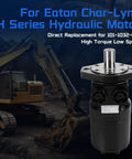 Heavy Duty 101-1032-009 Hydraulic Motor Swap Fits Char-Lynn H Series Cranks, showcasing direct replacement design for excavators.