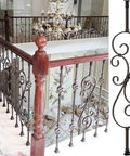 Top Shelf Bronze Wrought Iron Balusters 25 Pack 95Cm Height Anti Rust Railing Spindles for stylish interior banister.