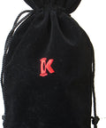 Black velvet travel bag for Travel Lamp White, Ultra Compact And Sturdy LED Light With 30,000 Hour Lifespan