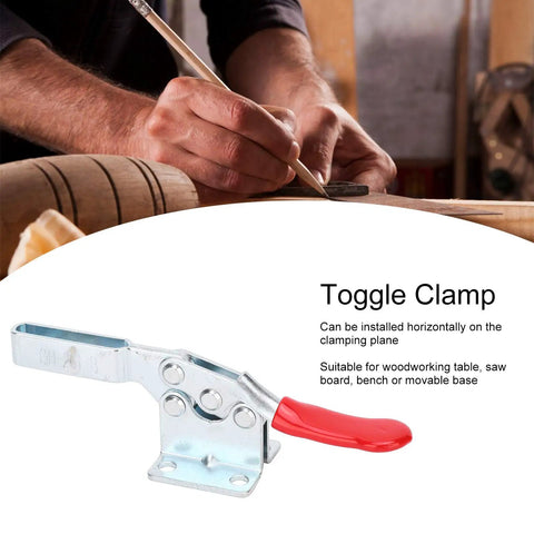 Beefy Vertical Clamp Set Three Pack With 90 Kg 198 Lbs Max Clamping Force Quick Release Woodworking Clamp Lever Action And 60 Degree Handle Opening For Secure Smooth Clamping vertical toggle clamp on woodworking bench