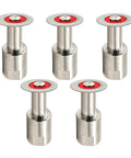 Mini Diamond Glass Cutting Disc Set For Precise Glass Cutting And Engraving Five Pack 30mm Diamond Grit 100 120 With 5/8-11 Flange