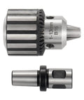 Heavy Duty 1/2 Inch Magnetic Drill Chuck With 3/4 Inch Weldon Shank Adapter Includes Chuck Key For 1/32 To 1/2 Inch Capacity Drill Press