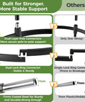 Comparison of Space Saving Garden Obelisk Trellis For Climbing Plants Outdoor And Indoor Use, Rustproof Metal vs other