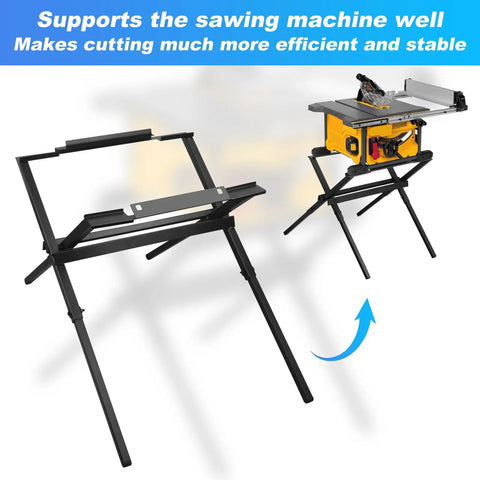 Heavy Duty 10 Inch Table Saw Stand Built Like A Tank For Jobsite Use Featuring Rock Solid Mounting Points And Plug And Play Assembly Smooth Setup For Compact Workspaces No Sweat Contractor Grade Durability