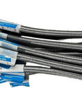 10 Pack Universal Toilet Water Connector Hose 12 Inch Braided Stainless Steel 3 Eighth Inch Compression And Seven Eighth Inch Ballcock Thread