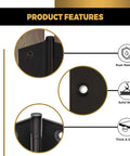Heavy Duty Ball Bearing Door Hinges 4x4 Inch Solid Brass In Oil Rubbed Bronze With Decorative Screw On Tips Included Set Of 6 features