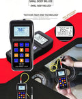 Pro Grade Leeb Hardness Tester Meter 170 To 960 HLD for Metals Durometer Tester With HL HB HRB HRC HRA HV HS Scales Includes Standard D Type Impact Device And D Test Block For Steel Iron Bronze Copper And 10 Materials handheld screen