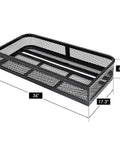 Heavy Duty ATV Front Cargo Basket With Mounting Kit 36 Inch Long 17 Inch Wide 6 Inch High Steel Mesh Rack for Gear