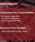 Heavy Duty CV Axle Bearing Puller and Seal Kit for Toyota 8 Clamshell Differential Compatible 4Runner 03 18 Tacoma 05 18 FJ Cruiser 07 14 Plus Seals Replaces 18195 90311 47013 90311 47027 Pro Tool for DIY Guys Fixing Your Ride Skip Shops Save Cash compatible Toyota models and part numbers