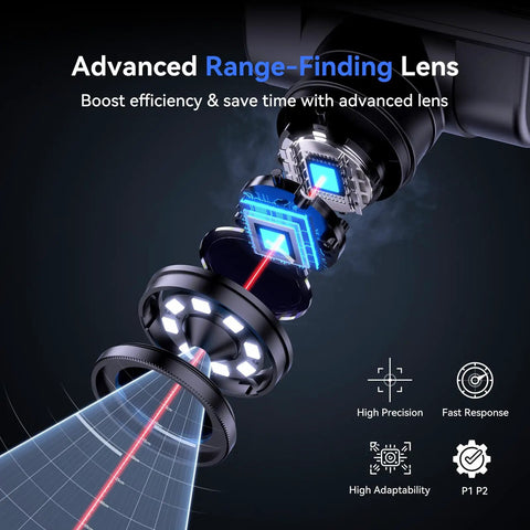 4K Autofocus Digital Microscope With 10.1 Inch HDMI Display Spin Flex Arm 52MP Coin And Electronics Repair Soldering Microscope Ring Light AI TOF Imaging Auto Focus 16GB Storage Pro Grade, range-finding lens detail