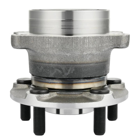 Front view of Rear Wheel Bearing And Hub Assembly Pair For Subaru Crosstrek 2016 Through 2018, Crosstrek 2019 Through 2020, Impreza 2012 Through 2021, Forester 2014 Through 2018 And XV Crosstrek 2013 Through 2015 5 Lug Durable OEM Grade.