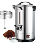 Beefy 100 Cup Commercial Coffee Urn With 1300W Quick Brew Heavy Duty Stainless Steel Double Wall Industrial Electric Percolator
