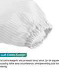 Cuff detail of Grab This Legit Heavy Duty Anti Static Lab Coat Coverall tailored for electronics with elastic band for dust prevention.