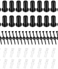 20 Set Barn Door Spacers Kit With Attachment Screws For Sliding Rail Track Hardware And Wall Spacers Includes Screws Lag Bolts And Wall Anchors