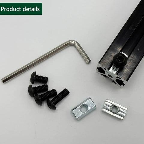 80 Piece M6 T Nut Screws Kit For 1010 1020 Aluminum Extrusions with screws, T nuts and hex wrench on display