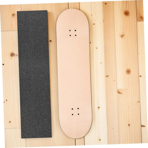 Grippy Waterproof Grip Tape Sheets For Skateboards And Scooters High Traction Non Slip PVC Sandpaper beside skateboard deck