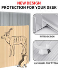 Modular Honeycomb Laser Bed 400x400 mm For Laser Engraving And Cutting With Four 400x100 mm Aluminum Panels That Snap Together Into A Big 400x400 Workspace Desk Protection Quick Heat And Smoke Dissipation Easy Setup showing fitted design and U-channel chip storage.