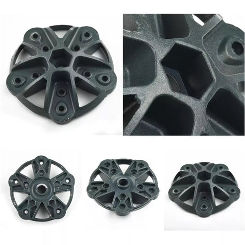 Top Shelf Wind Turbine Hub And Secure Cover Kit With Quality Hardware 135Mm Diameter close-up view of durable steel hub, showing intricate design and detail.