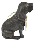Hand Crafted Cast Iron Dog Door Stopper Antique Black Finish Sturdy 4 Lb Statue Sculpture For Home Office Garden Must Have Gift