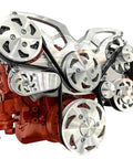 Serpentine Pulley Conversion Kit With AC PS And Alternator For Small Block Chevy USA Made 6061T6 Billet Aluminum All Inclusive System