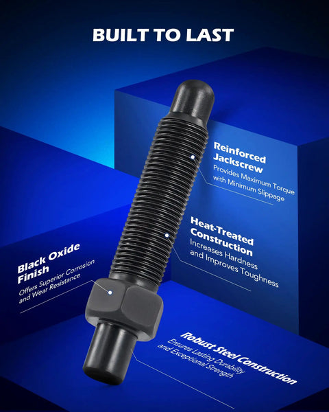 Universal Ball Joint Separator Tool For Cars And Light Trucks With Adjustable Opening, black oxide finish jackscrew
