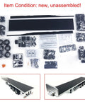 RC Flatbed Semi Trailer Kit With 3 Axles For 1/14 Tamiya Tractor Truck, unassembled parts, upgradeable LED lighting, optional effects