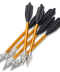 6.7 Inch Crossbow Bolts For 50 To 80 Lb Crossbows Yellow Target Practice Arrows With Metal Tips And Plastic Shafts Built Tough
