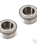 Front Wheel Bearing Pair NT517011 For Toyota Sequoia 4Runner Tundra Tacoma 4WD And Pre Runner With 4 Seals Inner And Outer Seals Includes Two Bearings Heavy Duty Replacement 1 Year Or 12,000 Miles Warranty