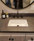 Bathroom sink with Grey Soapstone Kitchen Countertop Backsplash Peel And Stick Vinyl Wrap 36 By 180 Inches Waterproof Self Adhesive Contact Paper