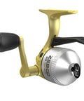 Gold Micro Trigger Spincast Fishing Reel Size 10 With Durable All Metal Gears Pre Spooled With Four Pound Cajun Line