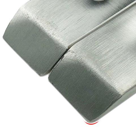 Close-up view of the Top Notch Heavy Duty L Shape Shelf Brackets, corrosion proof stainless steel, strong corner support design.