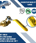 Crimp Half Inch Pex Ball Valve Set, 10 Pieces, Pex B Crimp Compatible, Works With All Pex Tubing Brands. Certified and easy to install.