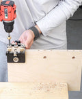 Pro Shop Quality High Precision Woodworking Hole Punch Tool Dowel Jig For Accurate Hole Location In Furniture Assembly And DIY Projects Aluminum Alloy Construction For Long Lasting Performance in use.