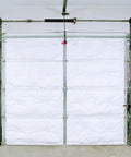 R8 Fiberglass Garage Door Insulation Kit Fits Nine Foot Entries Blocks Street Noise And Knocks Out Chilling Drafts No Sweat Slide In Install on garage door.