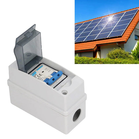Transparent Cover DC Miniature Circuit Breaker for Solar PV System, 63A 1000V Isolator Disconnect Switch, IP65 Solar Panel Breaker