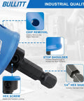 Impact Hole Saw Set With Hex Shank M42 Cobalt Teeth 20mm 25mm 32mm features chip removal and stop shoulder design.