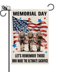 Patriotic Memorial Day Garden Flag Double Sided Vertical Yard Decor 12.5x18 Inches Stars And Stripes For 4th Of July Veterans American Pride Outdoor Flag