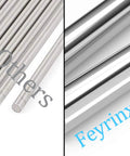 Comparison of Two 8mm By 200mm Case Hardened Chrome Linear Rail Shafts For 3D Printers CNC Machines And DIY Projects Pro Grade Durability High Hardness 55 60 HRC Chrome Plated Precision With Metric H8 Tolerance 2 Pack against other brands