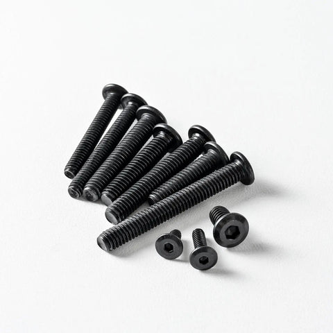 1/4-20 Flat Head Hex Socket Cap Screws Bolts, 1 Inch Length, 25 Pack, Black Oxide 304 Stainless Steel 18-8, Hex Drive