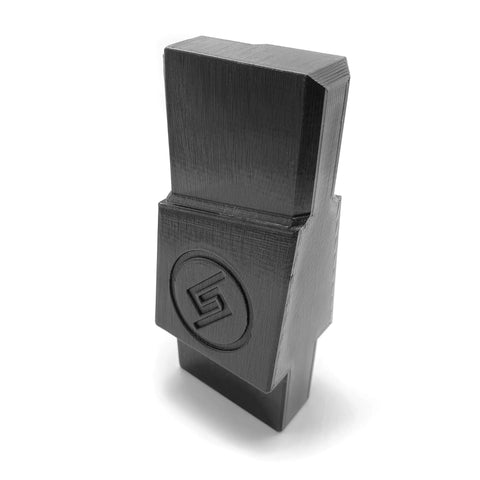 Custom Rifle Vise Block for Gun Cleaning Stations and Safe Rooms, Go-To Heavy Duty Horizontal Clamp Mounts for Quick Rifle Maintenance, Made in USA, Fits Various Rifles, Durable Plastic Vise Block for Home Gun Safe Organization, black PETG rifle vise block