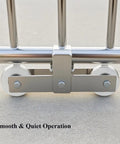 Stainless Steel Sliding Gate Wheel With V Groove For Secure Track Built Tough Heavy Duty Conveyor Rollers Industrial Caster Ball Bearing Pulley