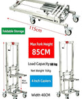 Heavy Duty Manual Cabinet Lifter Rises 60 80kg For Easy Panel Installation And Heavy Moving Tasks, portable design, 115cm length, 60kg load capacity.
