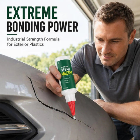 Two Pack Car Bumper Repair Adhesive Fixing Busted Plastic With Rock Solid Bonds And Easy Application For quick auto body patch ups on cracked bumper.