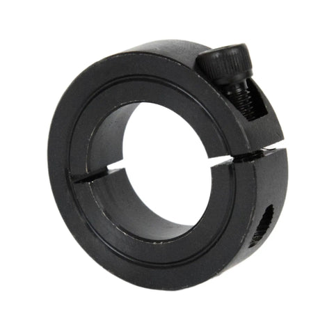 5/8 Inch Bore Single Split Shaft Collar With Set Screw, 1-5/16 Inch Outer Diameter, 7/16 Inch Width, Carbon Steel, 4 Piece Pack For Secure Shaft Positioning