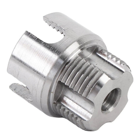 ViaGasaFamido Internal External Pipe Threading Tool For PVC High Hardness Alloy Steel Clean Cuts Compatible With Electric Drills G 3 4 and 1 4 Inch, close-up view.