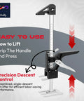 Two Pack 12 Inch Lever Tool Lifts Labor Saving Handle Set For Wall Tile Locator And Cabinet Lifting No Sweat Easy Grip